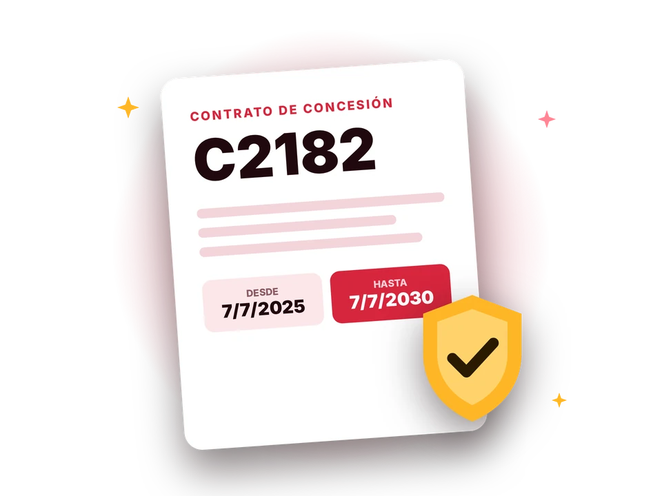 Contrato de concesión C2182 de Wplay con Coljuegos, vigente hasta el 7 de julio de 2030