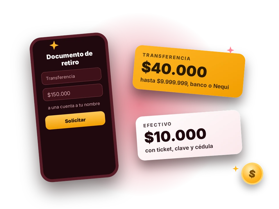 Retiros Wplay: transferencia desde $40.000 o efectivo desde $10.000